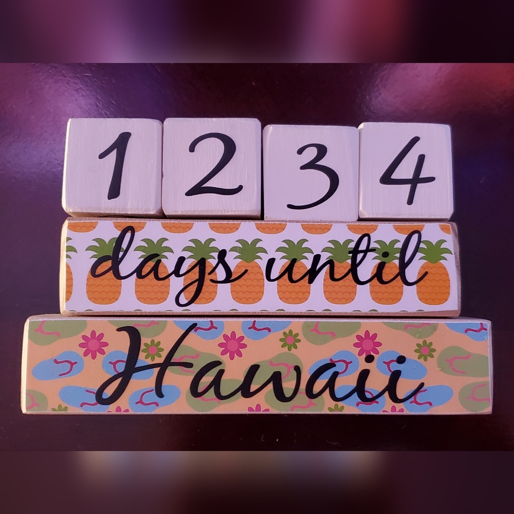 Vacation Countdown Blocks